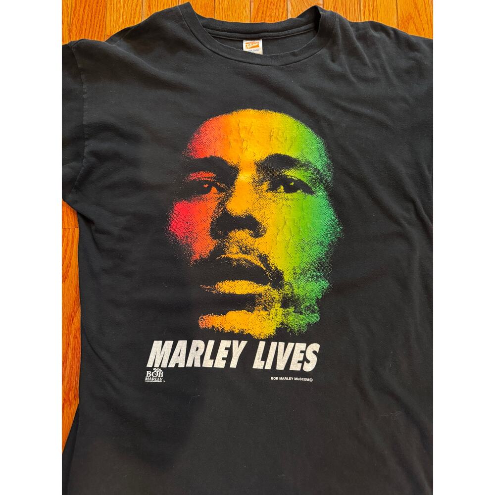 Vintage Bob Marley Museum T-Shirt Sun Island Made in Jamaica Single Stitch XL